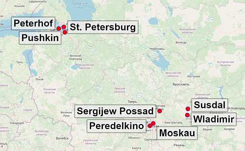 Karte Russland